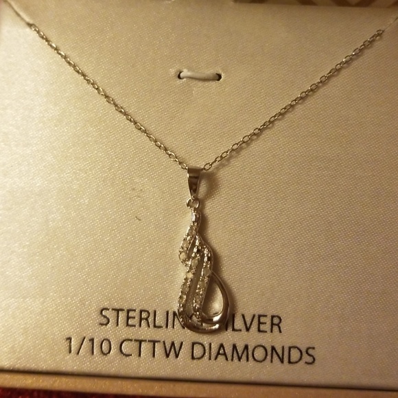 Sterling & Diamond SOLD - Picture 2 of 2